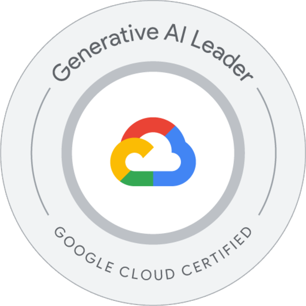 Official Generative AI Leader Certification badge
