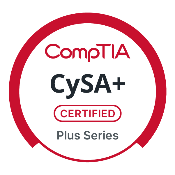 Official CompTIA CySA+ ce Certification badge